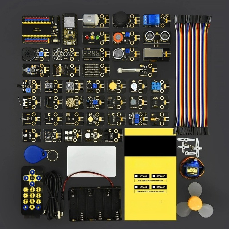Diy Electronics Kits For Adults - 大人向け42 in1 ESP32センサーモジュールキット Arduino CおよびMicroPython対応（65プロジェクト）DIY電子教育キット