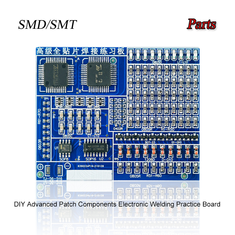 Diy Electronics Workbench - 02 パッチコンポーネント電子溶接練習ボードキット SMD/SMT DIY はんだ付けスキル練習 PCB