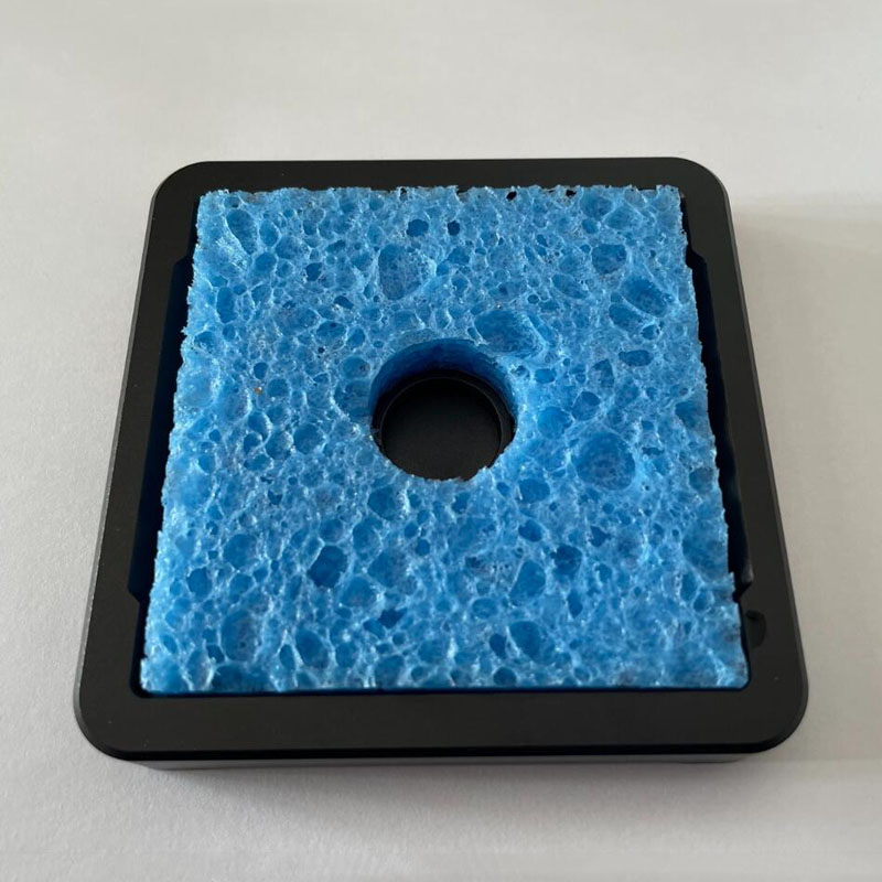 Diy Electronics Cleaner - アルミニウム合金製はんだごて先クリーナースポンジホルダー（はんだごみトレイ付き）-デスクトップDIY電子機器修理ツール