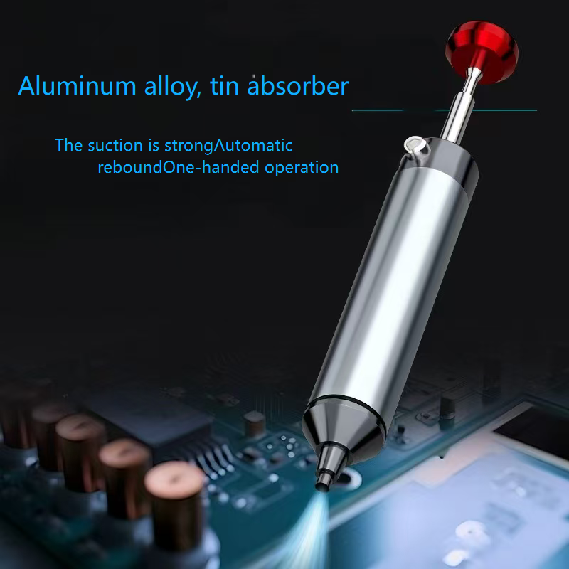Desoldering Pump Solder - アルミ製強力はんだ吸取器、はんだ吸取ガン、はんだ吸取ペン、真空はんだ吸取器、はんだごて、溶接修理ツール