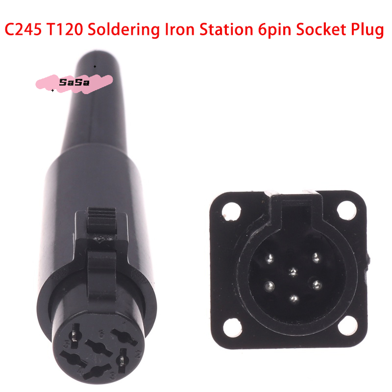 Diy Soldering Station No Electronics - JB-C245 T210 はんだごてステーション 6芯プラスチックプラグとソケット DIYアクセサリー 電子修理とクラフト用