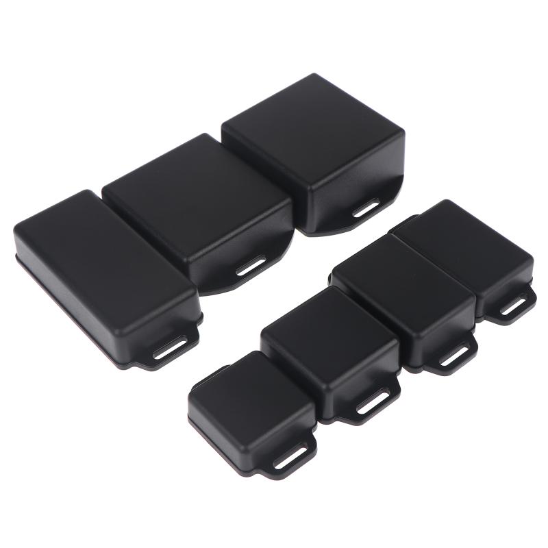 Diy Enclosure For Electronics - 黒色プラスチック電子プロジェクト筐体セット 複数サイズ マウント耳付き DIY回路部品保護用