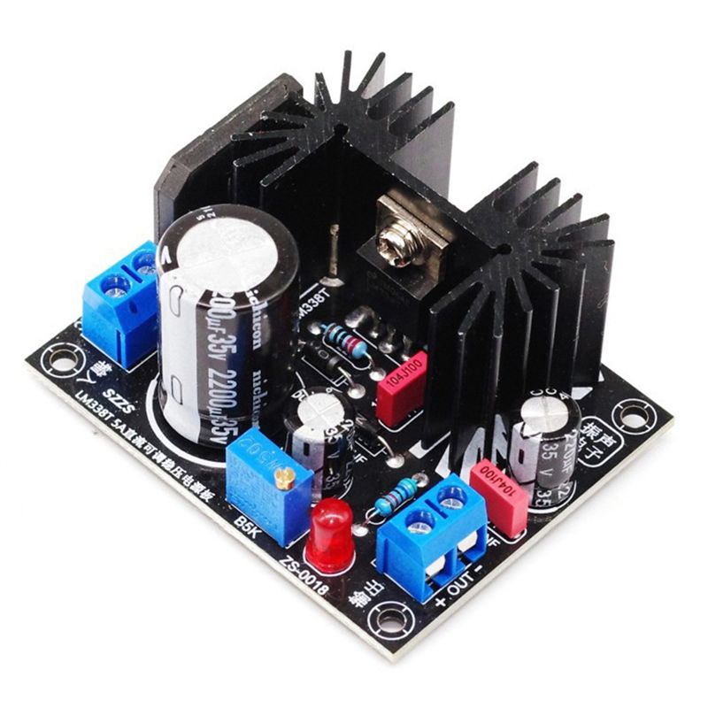 Diy Electronics Filament - LM338 5A 出力調整可能なリニア安定化電源ボードフィラメント電圧調整 DIY エレクトロニクスキット