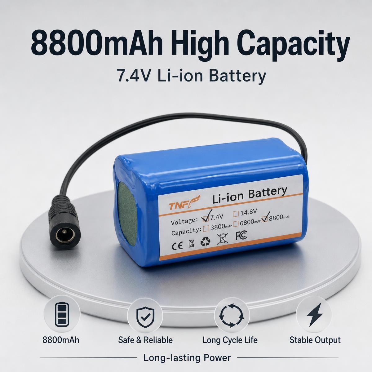 Diy Electronics Cleaner - 新しい7.4V 14.8V充電式リチウムイオンバッテリーパック 6800mAh 8800mAh 大容量 CE