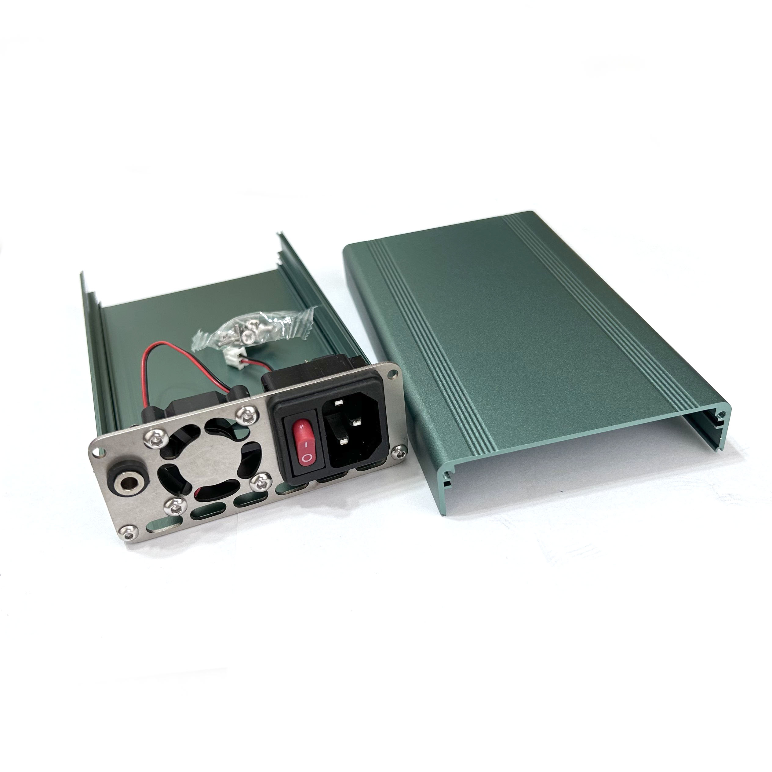 Diy Soldering Station No Electronics - 38x88x150mm アルミケース 8838 はんだごて DC 24Vファン付き