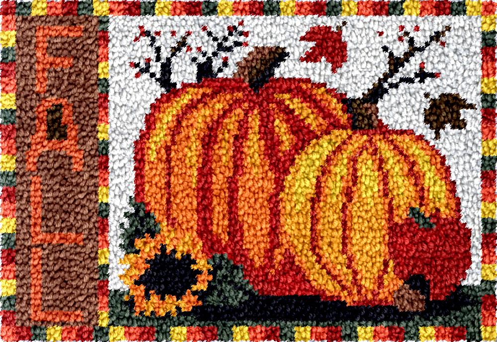 Diy Electronics Kits For Adults - カボチャラッチフックキットプリントパターンハロウィンカーペット刺繍大人の工芸品趣味のものプラスチックキャンバス DIY knooppakket