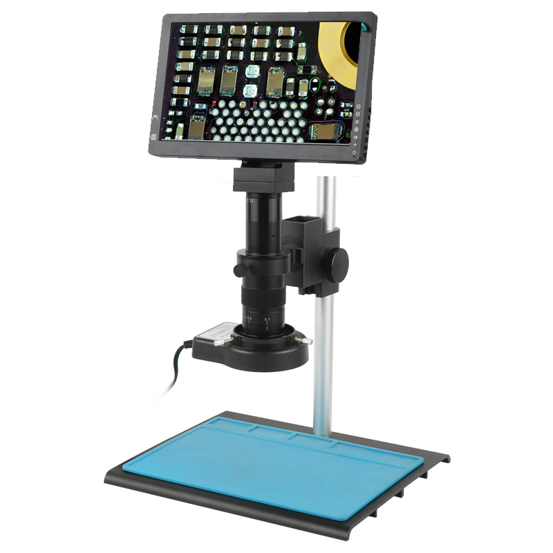 Diy Electronics Videos - 180倍 12MP 9インチ液晶ディスプレイ デジタルモニター統合システム 電子TV顕微鏡カメラ 携帯電話PCB時計DIY修理用