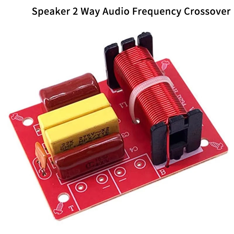 Diy Electronics Videos - 80W 2ウェイクロスオーバーフィルターモジュールHiFiスピーカー高音低音デュアル周波数分割器クロスオーバーDIYホームビデオオーディオスピーカー用