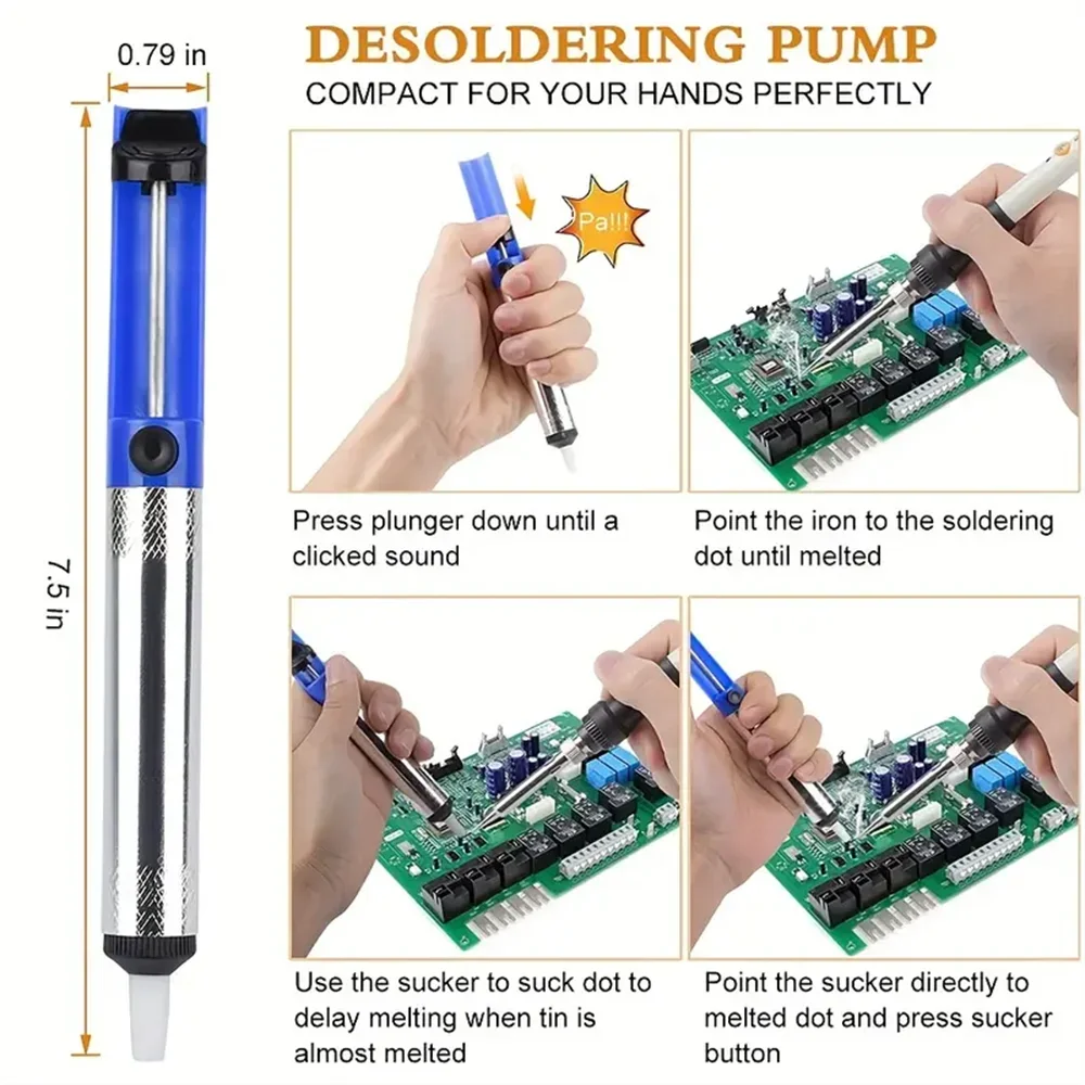 はんだ吸引ペン 除去用真空アルミ金属はんだ除去ポンプ 吸引式 - Desoldering Pump Solder のレビューと価格