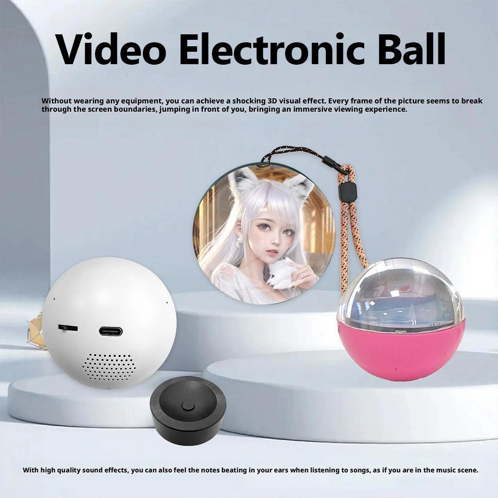 3D マジッククリスタルボールビデオプレーヤー 7 センチメ - Diy Electronics Videos のレビューと価格