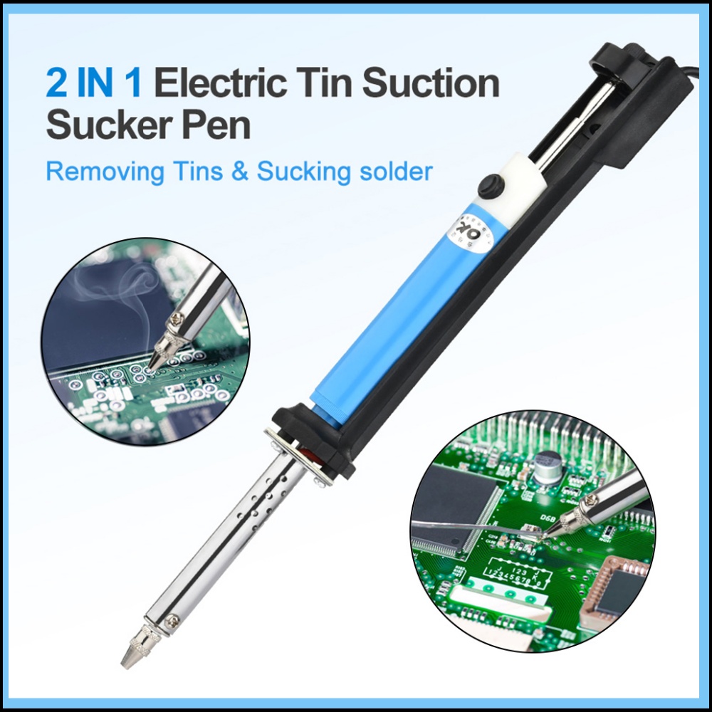 2in1電動はんだ吸取器ペン型はんだごてAC 110V/22 - Desoldering Pump Solder のレビューと価格