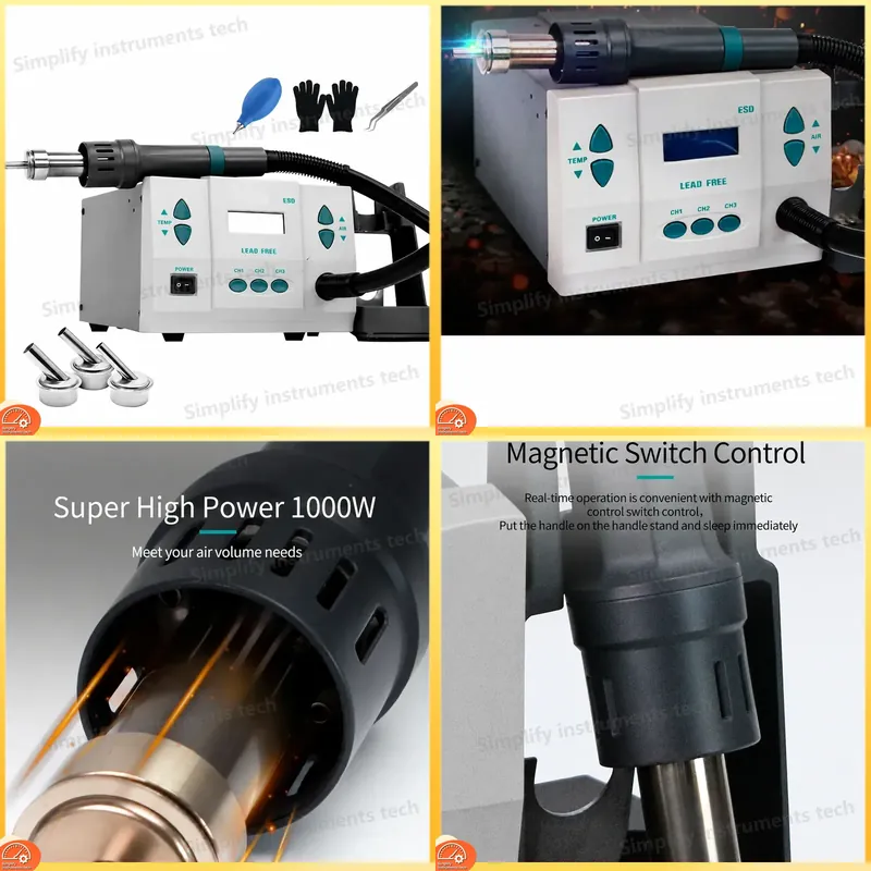 ホットエアガン BGAリワークステーション はんだごて 13 - Diy Soldering Station No Electronics のレビューと価格