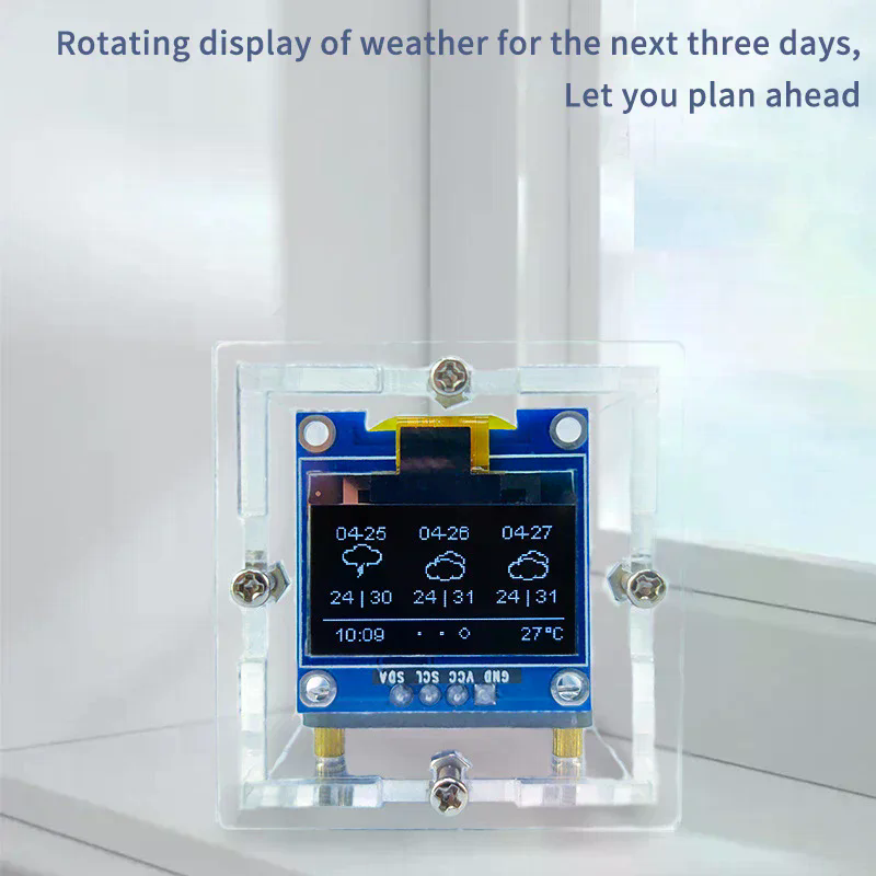 ESP8266 ミニ天気時計 WIFI デジタル時計 DIY - Diy Soldering Station No Electronics のレビューと価格