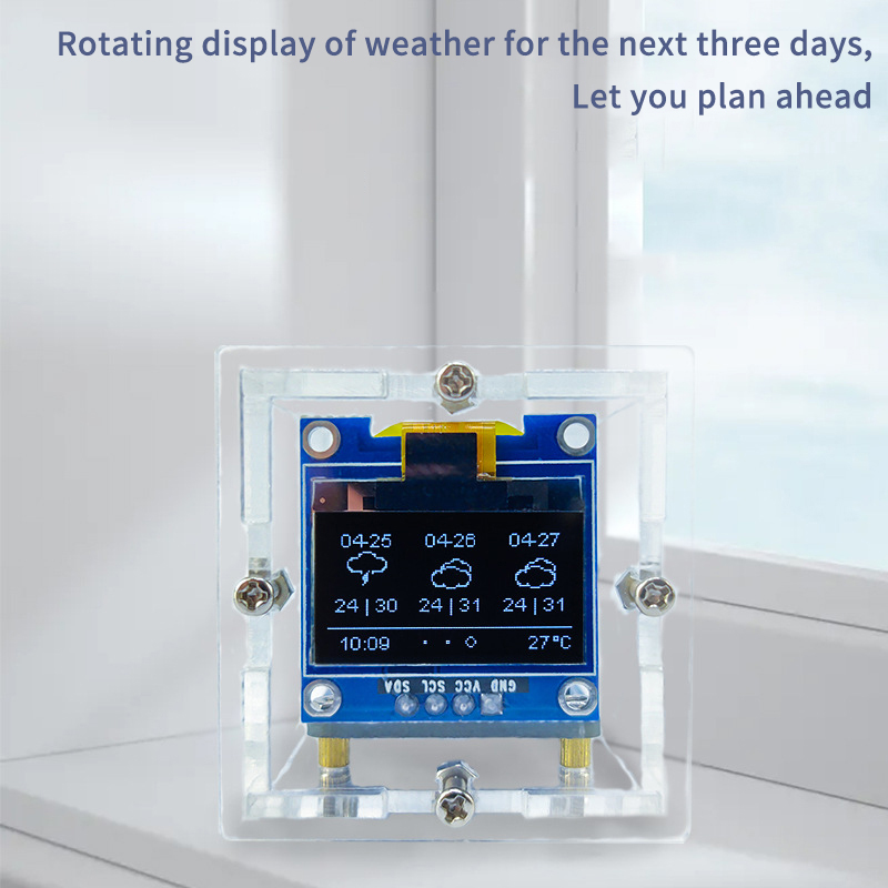 ESP8266 ミニ天気時計 WIFI デジタル時計 DIY - Diy Soldering Station No Electronics のレビューと価格