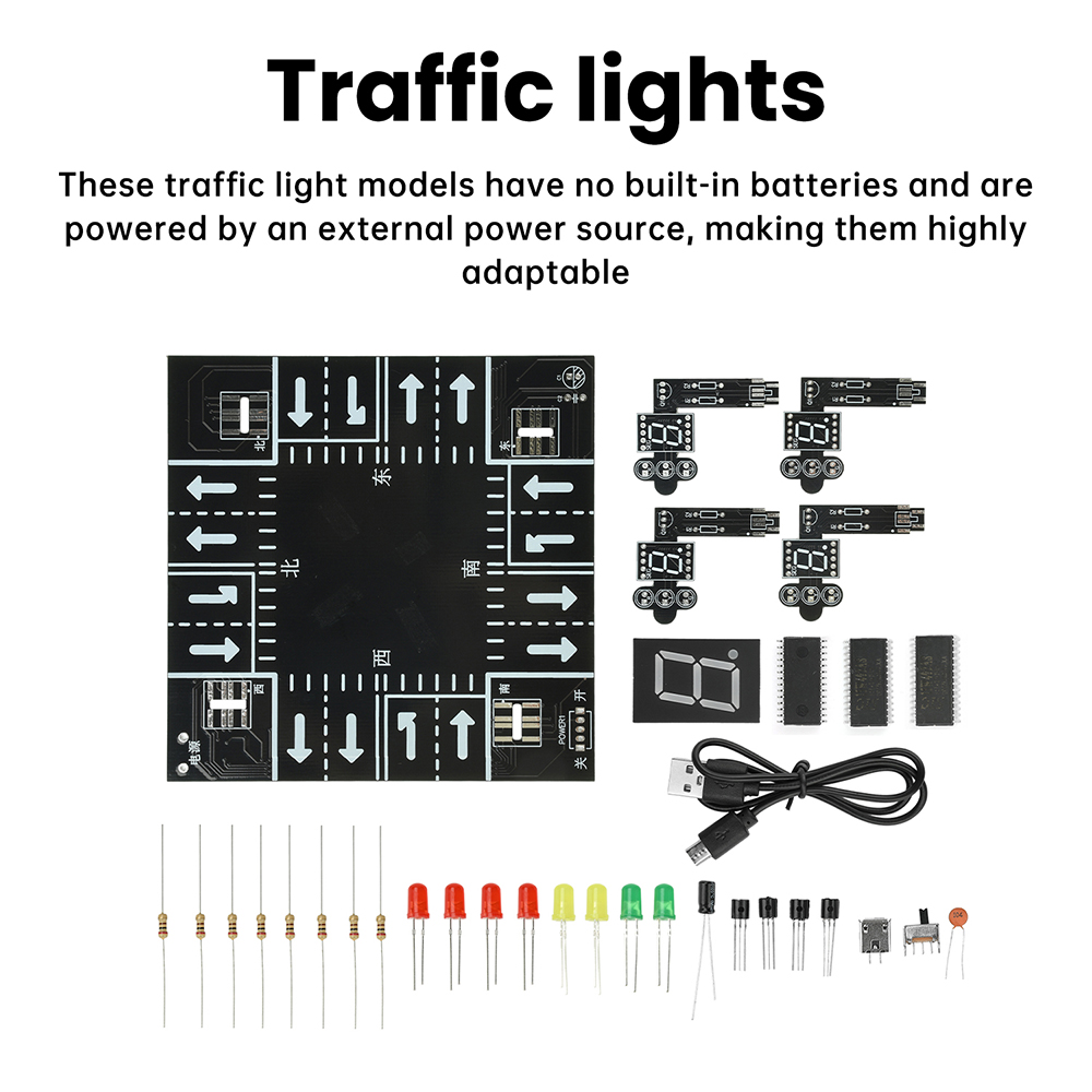サウンド付き信号機シミュレーターキット 点滅ライト DIY  - Diy Electronics Kits For Adults のレビューと価格