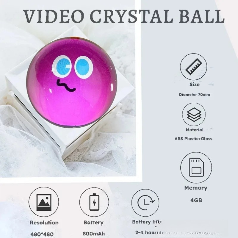 新しい 3D ビデオボールデジタルビデオフォトアルバム DI - Diy Electronics Videos のレビューと価格