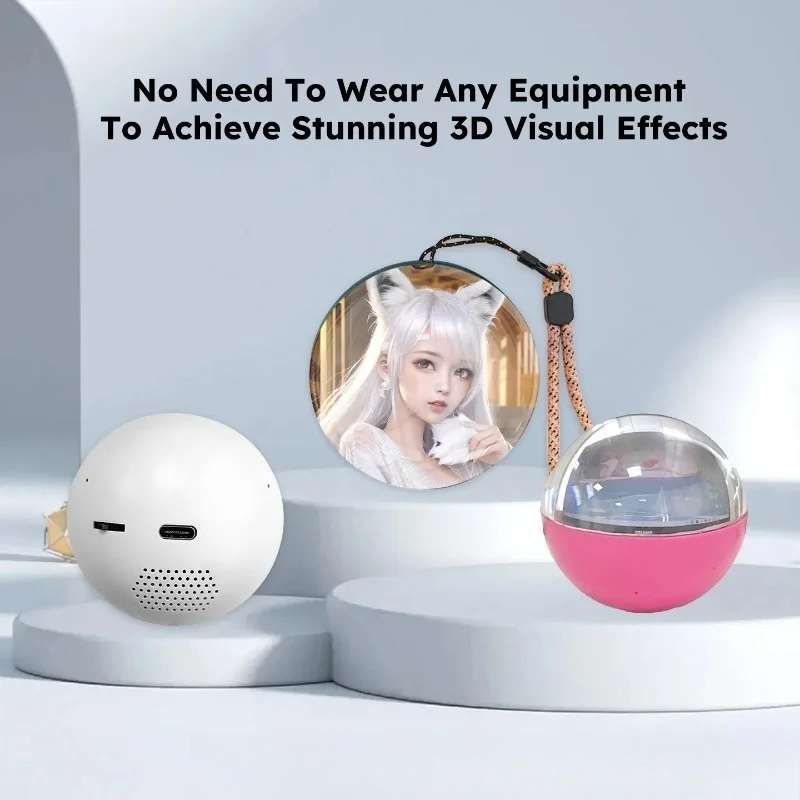 新しい 3D ビデオボールデジタルビデオフォトアルバム DI - Diy Electronics Videos のレビューと価格