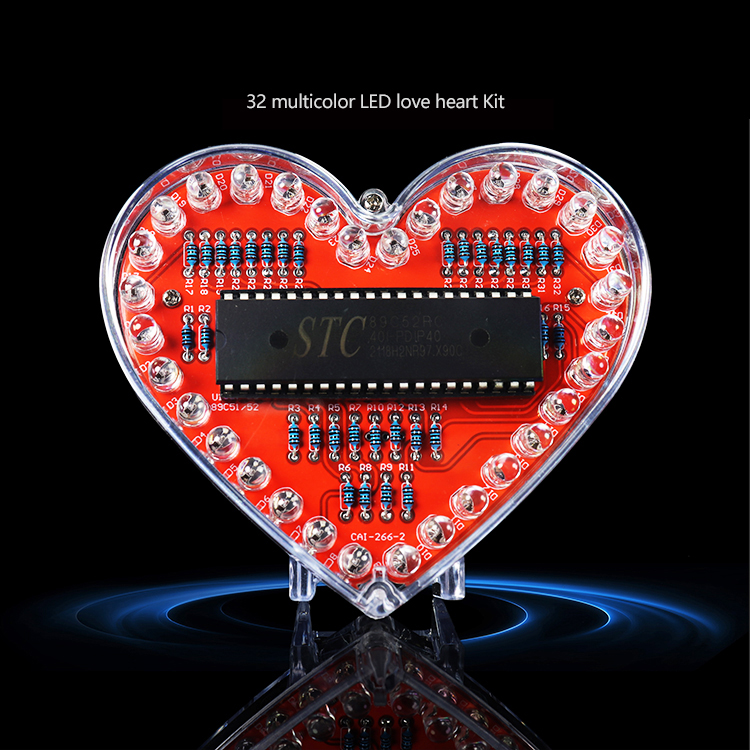 DIY 電子キット 25/32 LED RGB カラフルな流 - Diy Electronics Workbench のレビューと価格